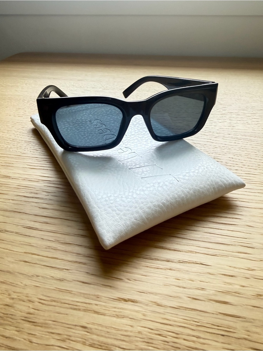 Le Specs SHMOOD Black Smoke Mono Rectangle Sunglasses